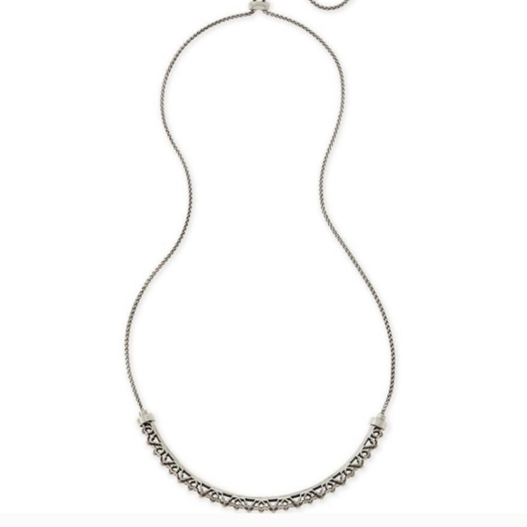 Kendra scott lucy choker necklace in antique silver - Picture 2 of 7